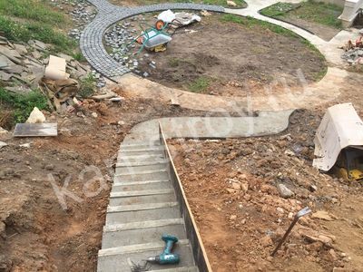 Укладка тротуарной плитки